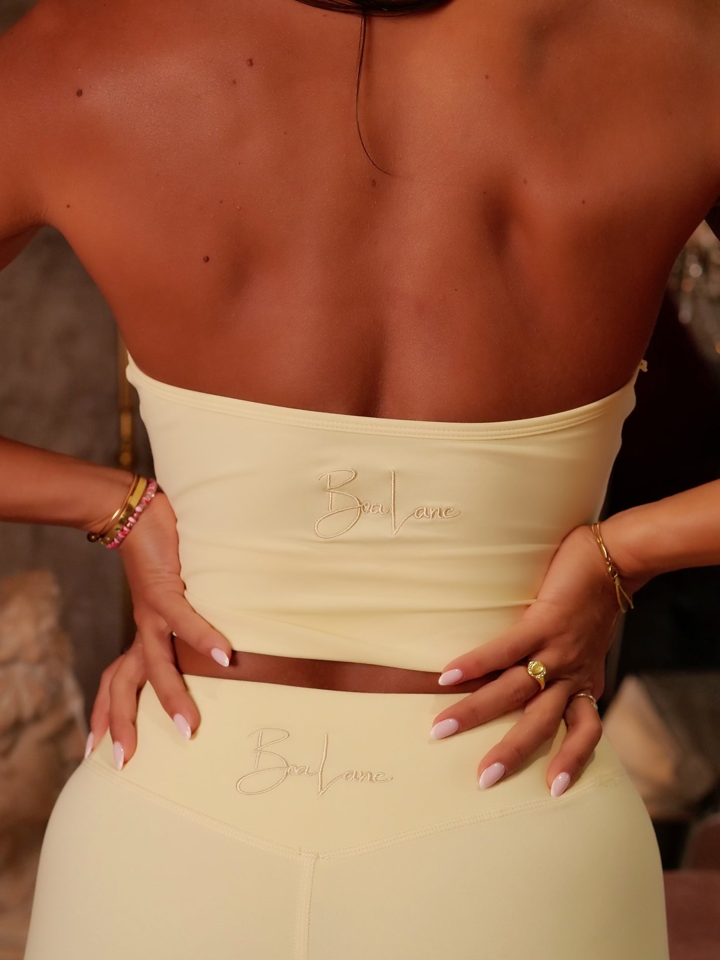 Butter Yellow Halter Top