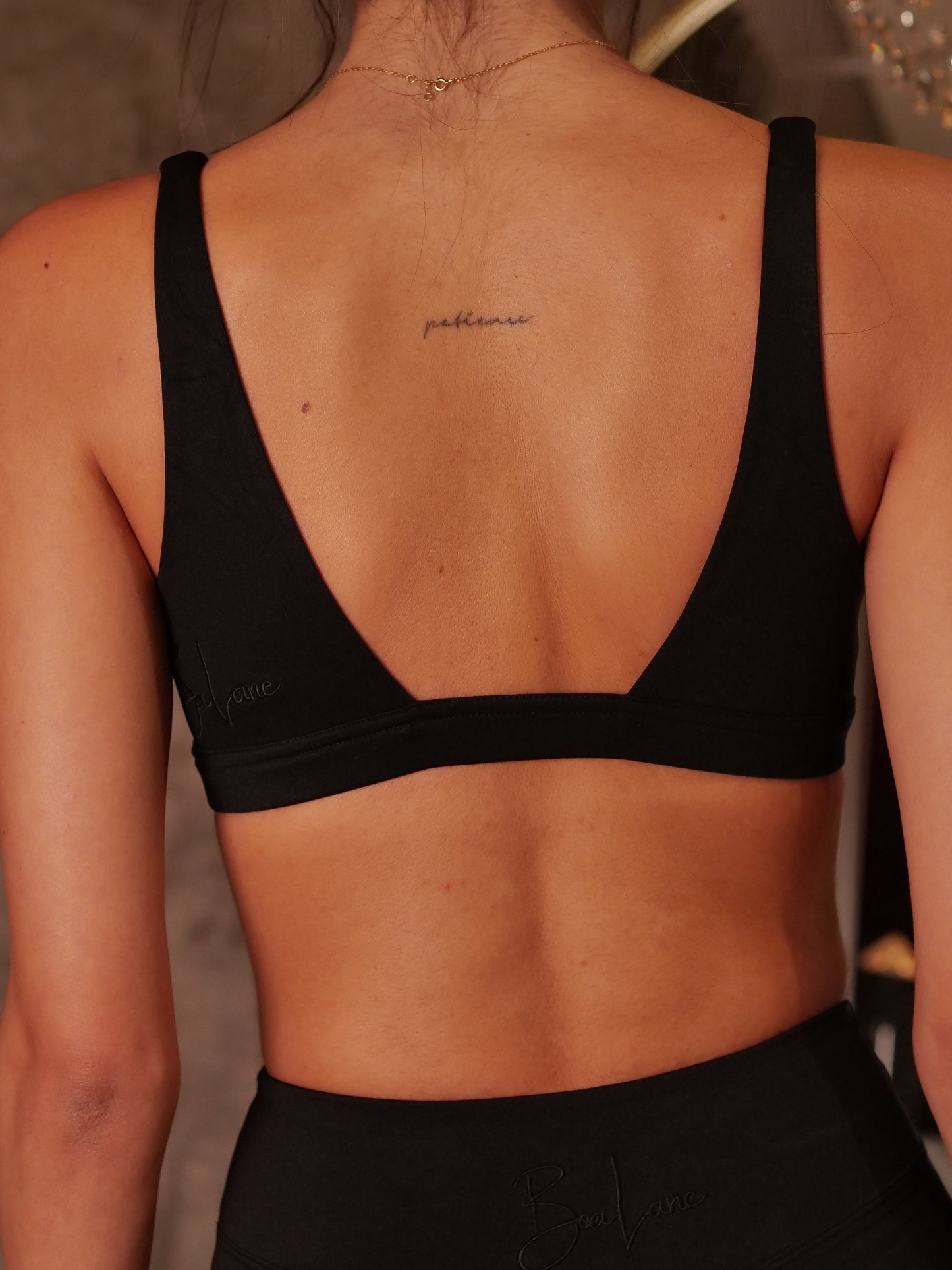 Black Bikini Sports Bra
