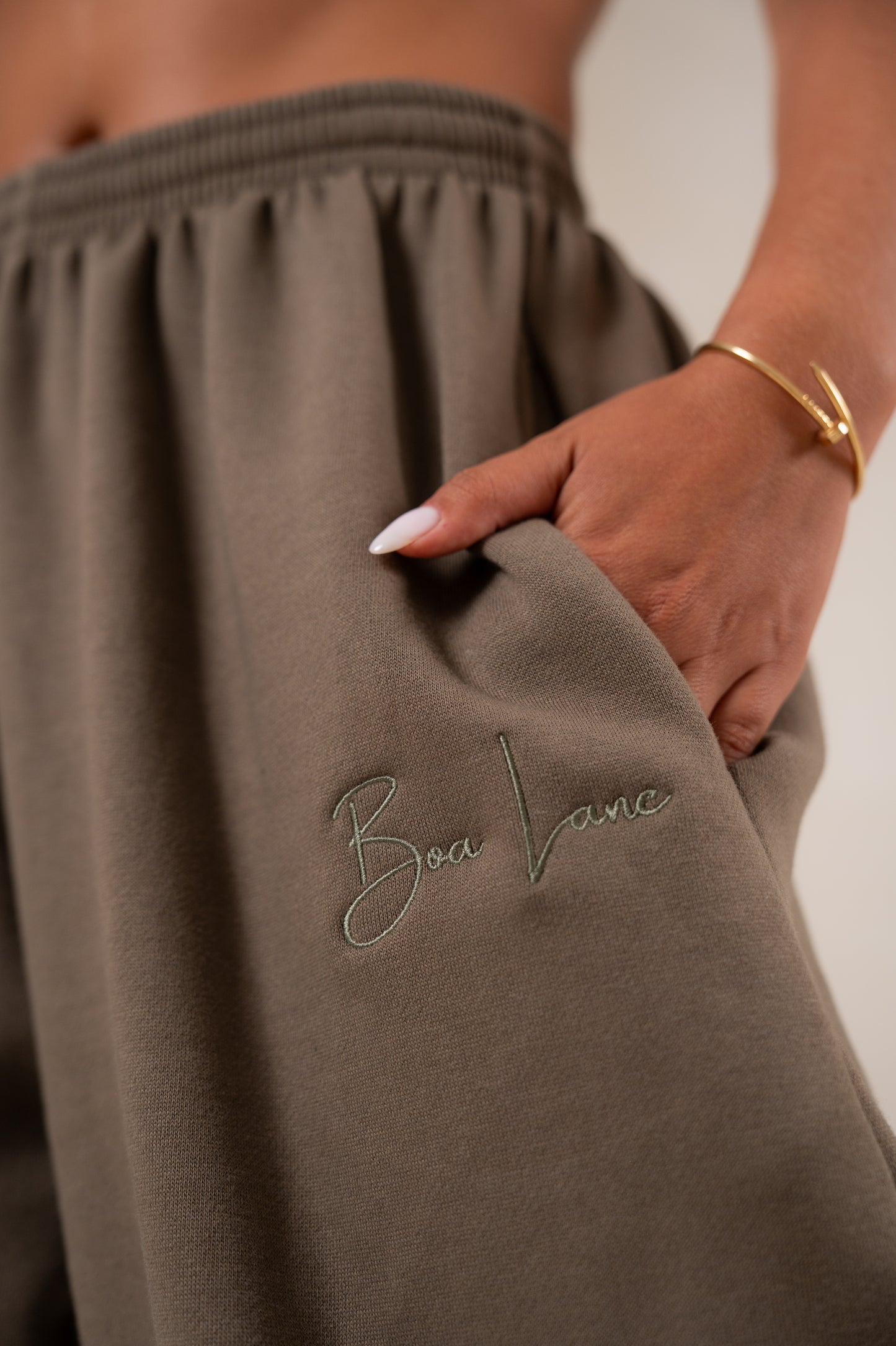 Khaki and White Sweats