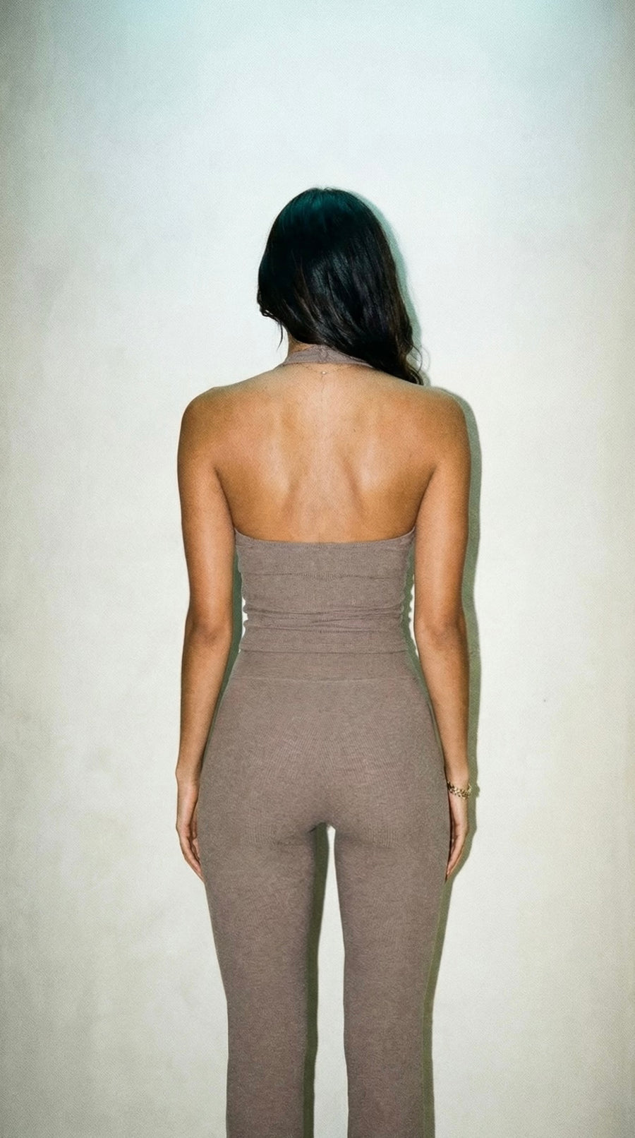Latte Ruched Set